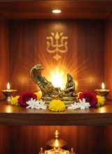 Brass Vishnu Ananta Shayana Idol