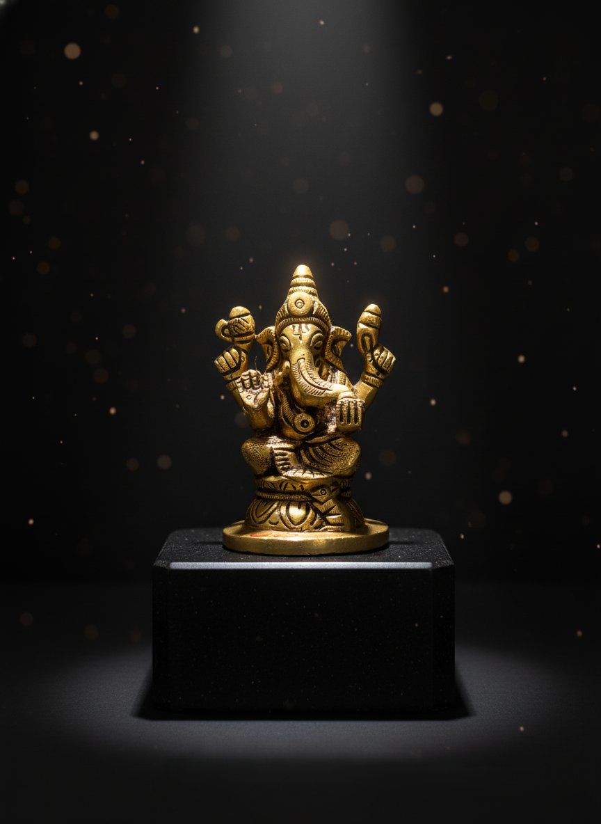 Brass Ganesha Idol